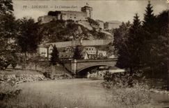 CPA Lourdes the Castle Fort
