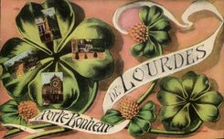 CPA Porle Happiness Of Lourdes Clover