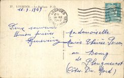 CPA Lourdes the Basilica Shepherd and sheep