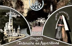 CPA Lourdes Souvenir of Centenaire of the Appearances