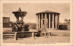 CPA Roma Piazza Bocca della Verita col Tempio supposto di Vesta
