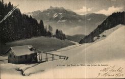 CPA La dent du Midi vue Prise de Leysin