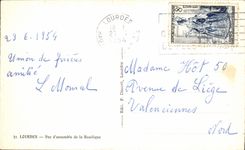 CPA Lourdes Overall picture of the Basilica