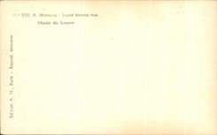 CPA A Watteau Jeune femme nue Musee du Louvre 