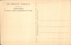 CPA Nimes la galeria monumental de la arena de la 1ra etapa