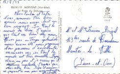 CPSM Mervent el puente de la inundacion