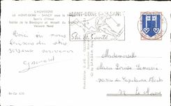 CPA Auvergne the Mount Gilds Sancy under Snow Winter sports Valley of the Dordogne and Pouring solid mass of Northern Sancy