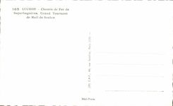 CPA Luchon Railroad of Large Superbagneres Turning of Email of Soulan