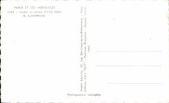 CPA Paris y las maravillas jardin y paladar de Luxemburgo