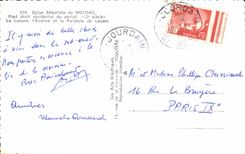 CPSM Abbey church De Moissac Western right foot of the Gate Lust Auarice and the Parabola of Lazare