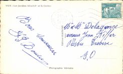 CPA Niza los jardines Albert 1r y el casino