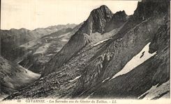 CPA Gavarnie Sarrades Seen of the Glacier of Taillon