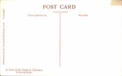 CPA has View Of The Eastern Cataract Victoria Falls Canada