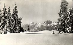 CPA Crans S Sierre Dt de Fully et haut du CRy 