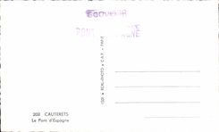 CPA Cauterets the Bridge Of Spain