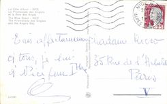 CPA el azul de Dimension Of Niza Walk Of el ingles