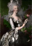 CPA Versailles Marie Antoinette a le Rose par Madame Vigee Lebrun
