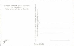 CPA the Cathedral Its Built Cast iron Arrow Rouen