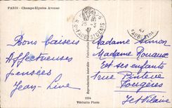 CPA Paris Champs Elysees Which occurred