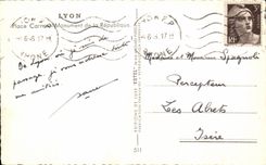 CPA Lyon Places Carnot Monument of the republic