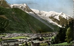 CPSM Chamonix Mont Blanc y Aiguille del sur