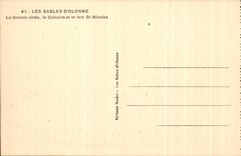 CPA Sables d'Olonne the Large Pier the Martyrdom and Fort St Nicolas