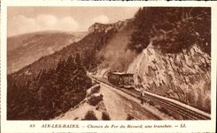 CPA Aix Les Bains Railroad Of Revard a Trench Train