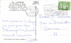 MODERN CARD Lourdes the Basilica Gave And the New Bridges Inaugurate