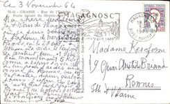 Datacion grasa de la puerta de CPSM Street Of Eveche de las Edades Medias