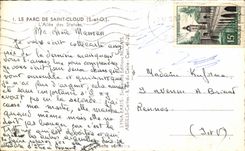 CPSM the Park Of Saint Cloud Allee Of the Statues