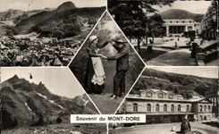 CPSM Souvenir Of the Mount Gilds Folklore Costume The bourree Sancy