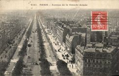 CPA Paris Avenue of the Large army