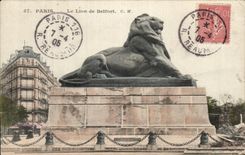 CPA Paris the Lion of Belfort