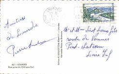 CPA Lourdes Seen from of the Castle Fort