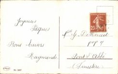 CPA Fantaisie florece el barril