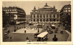 CPA Paris the Place Of Opera