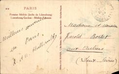 CPA Paris Fountain Medicis Garden of Luxembourg