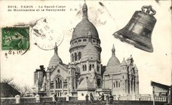 CPA Paris Le Sacre Coeur De Montmartre Et La Savoyarde