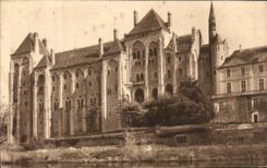 CPA the abbey De Solesmes Building industries Of Sight Of the Island Saint Clement