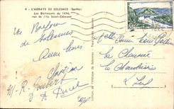 CPA the abbey De Solesmes Building industries Of Sight Of the Island Saint Clement