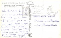 CPSM the Mount Gilds the Large Cascade Going down From the Plates De Durbize