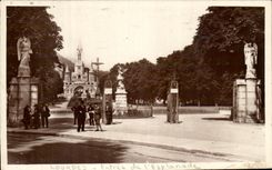 CPA Lourdes Entrance Of the Esplanade