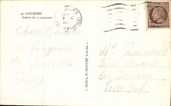 CPA Lourdes Entrance Of the Esplanade