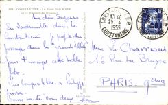 CPA Constantina el puente de Sidi y el tunel de Rhumel