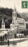 CPA Lourdes the Basilica