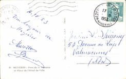 CPA Wall Bridge Of the Victoire And Place Of the town hall