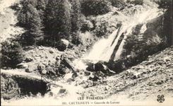 CPA Cauterets Cascades of Lutour the Pyrenees
