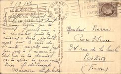 CPA Hendaye edges of Bidassoa Fontarabie and the mountain of Jaizquibel