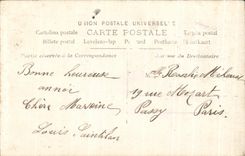 Plano del nino de la Feliz Ano Nuevo de CPA