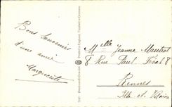 CPA Venice Boat with the port